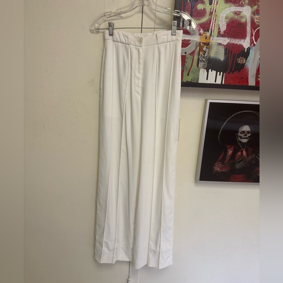 Rare vintage 80s Anne Klein collection 40s style hi-waist wide leg trousers-NWT - Picture 1 of 13